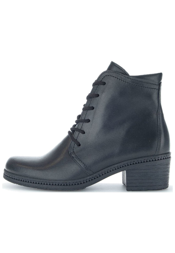 Gabor Stiefelette Glattleder Schwarz