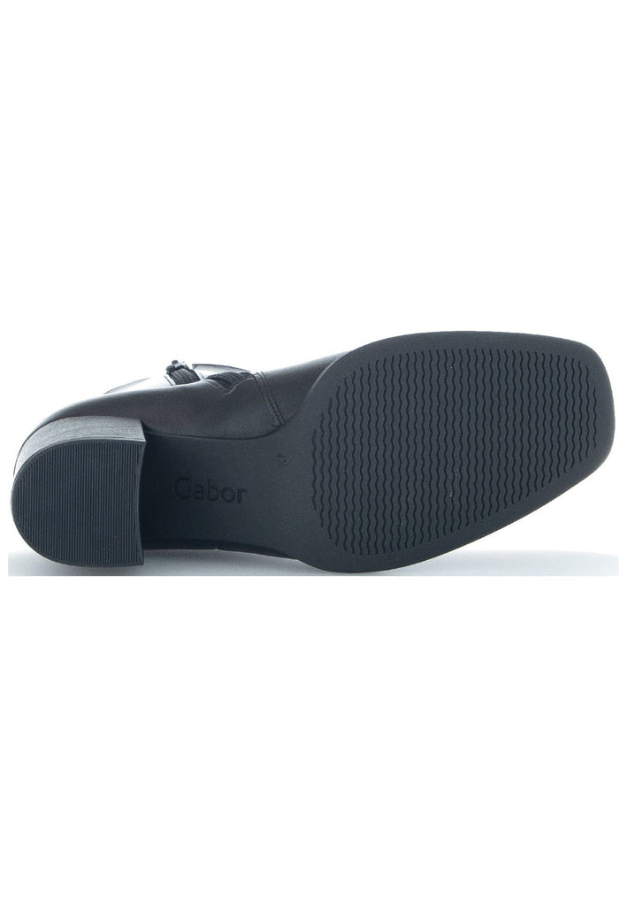 Gabor Stiefelette Glattleder Schwarz