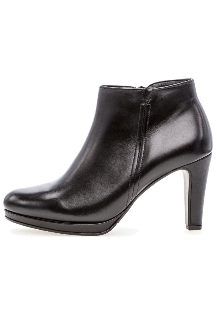 Gabor Stiefelette Glattleder Schwarz