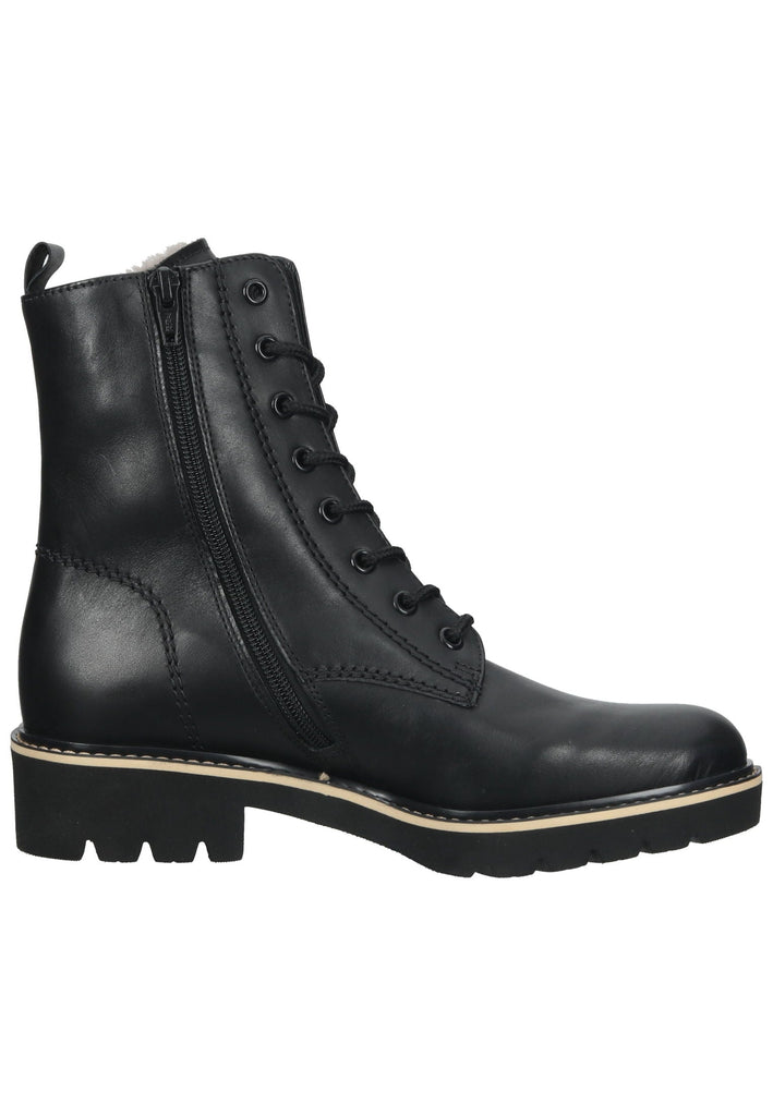 Gabor Stiefelette Glattleder Schwarz Warmfutter