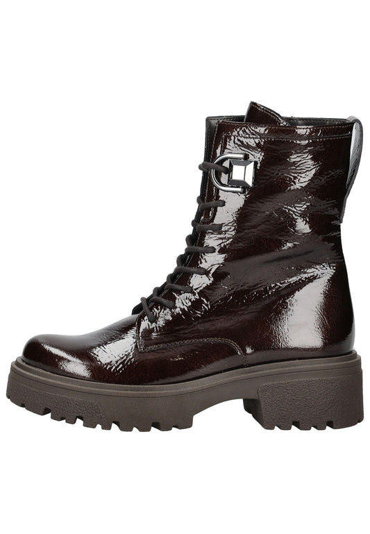 Gabor Stiefelette Leder Braun Lack