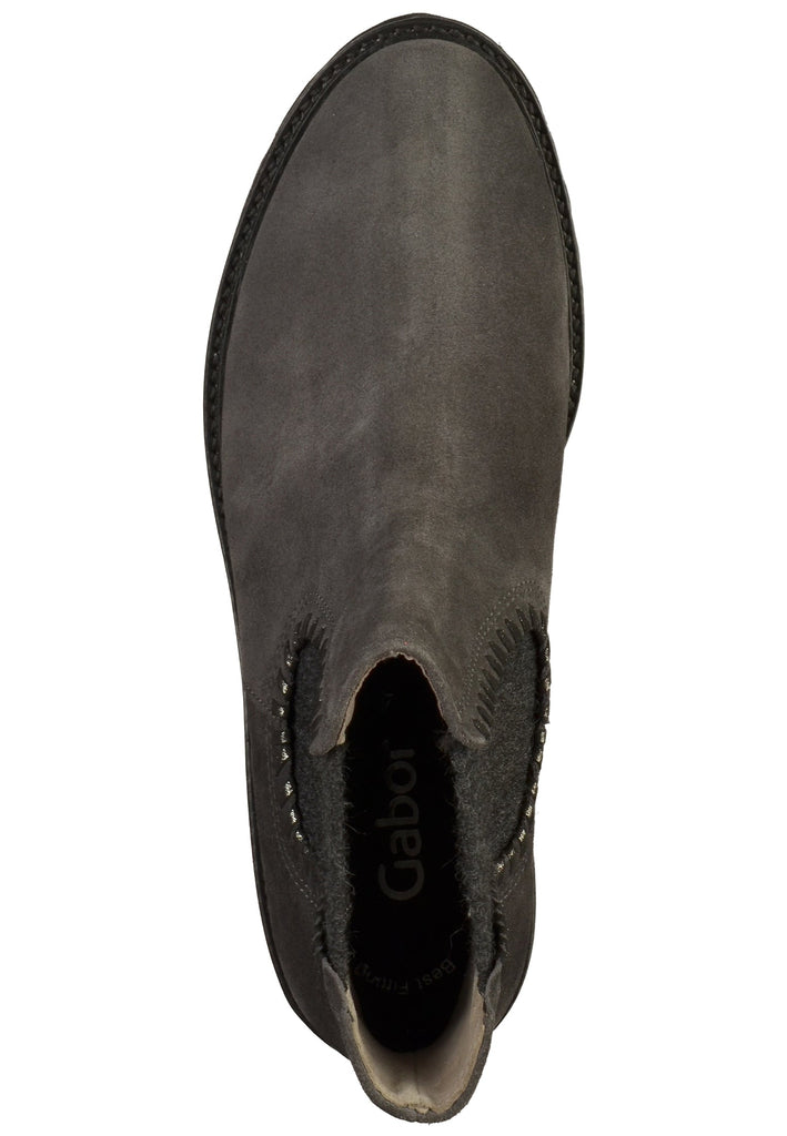 Gabor Stiefelette Leder Dunkelgrau