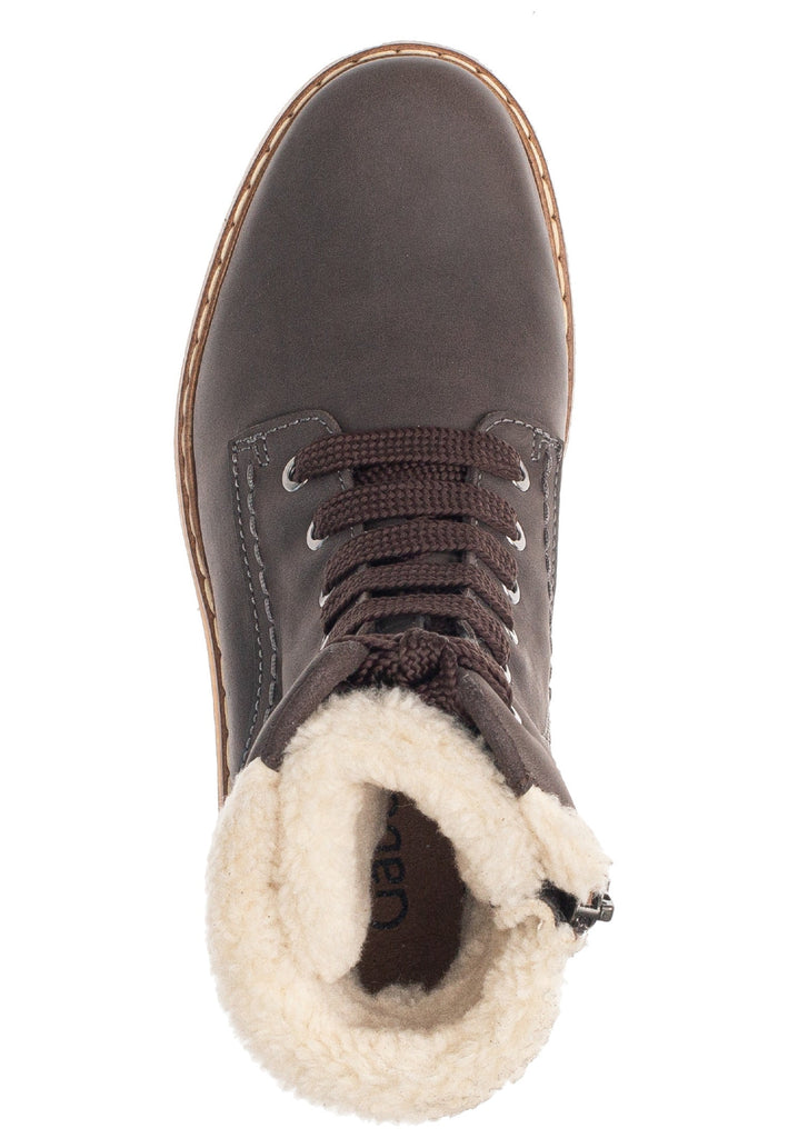 Gabor Stiefelette Leder Dunkelgrau Warmfutter