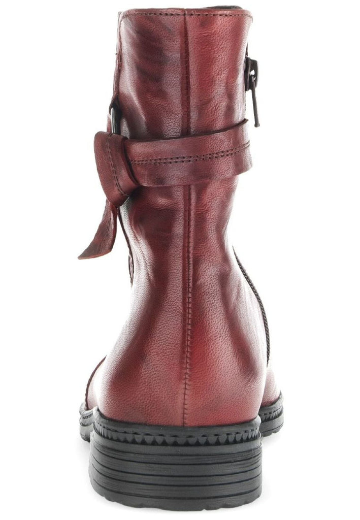 Gabor Stiefelette Leder Dunkelrot Warmfutter