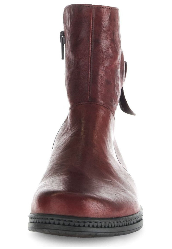Gabor Stiefelette Leder Dunkelrot Warmfutter