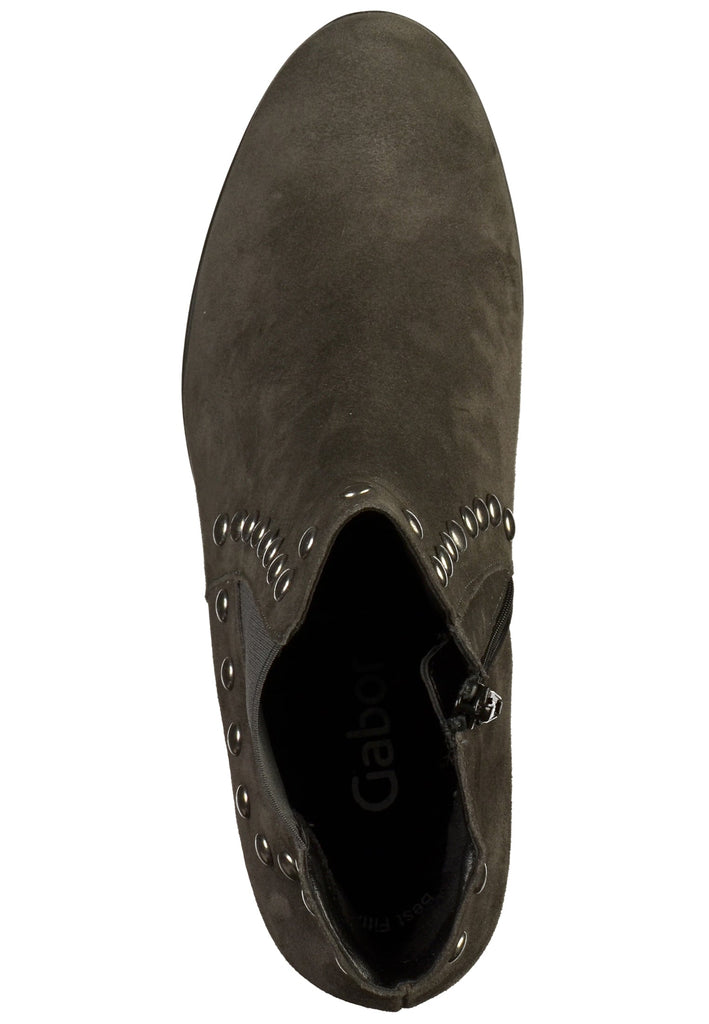 Gabor Stiefelette Leder Grau