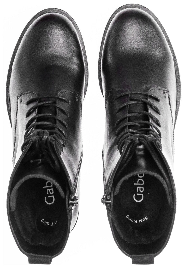 Gabor Stiefelette Leder Schwarz