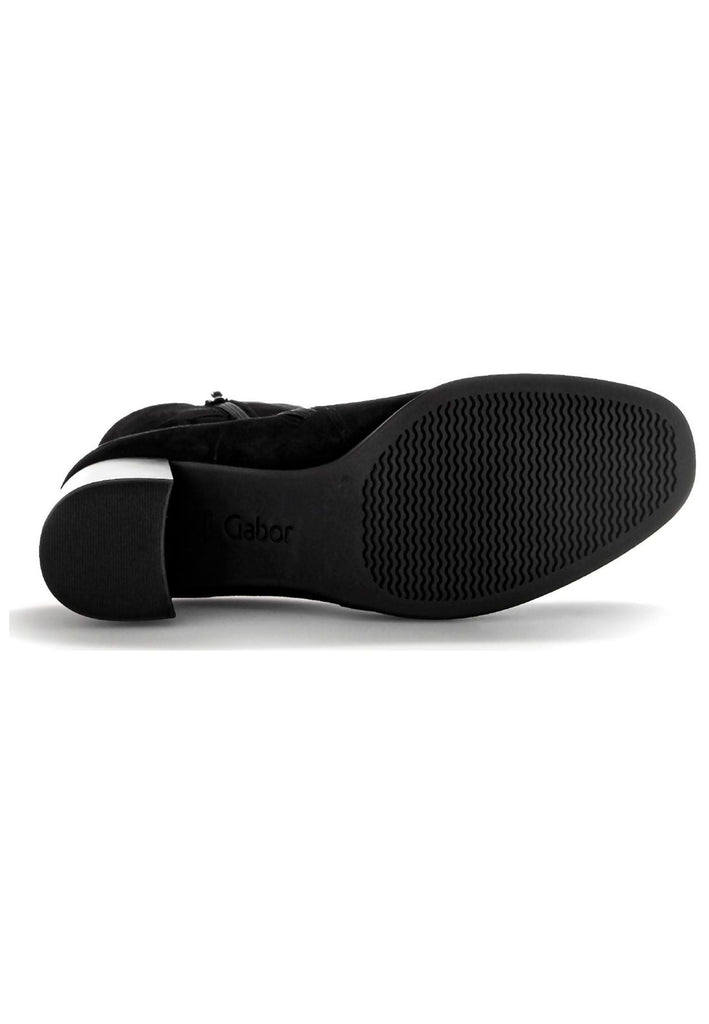 Gabor Stiefelette Leder Schwarz