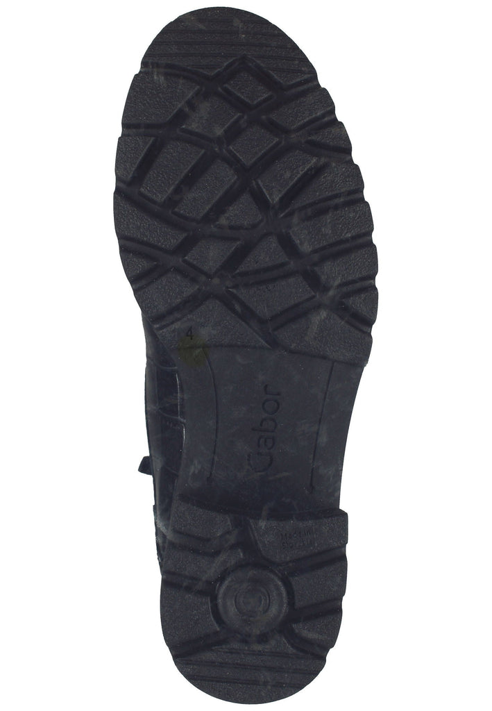 Gabor Stiefelette Leder Schwarz/Grau