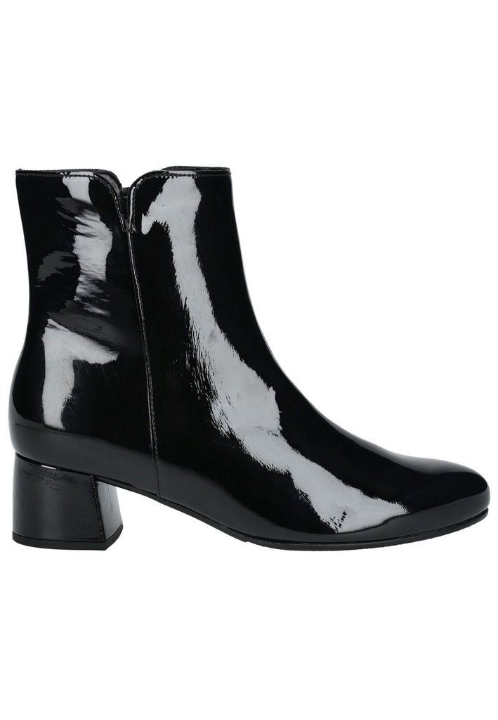 Gabor Stiefelette Leder Schwarz Lack
