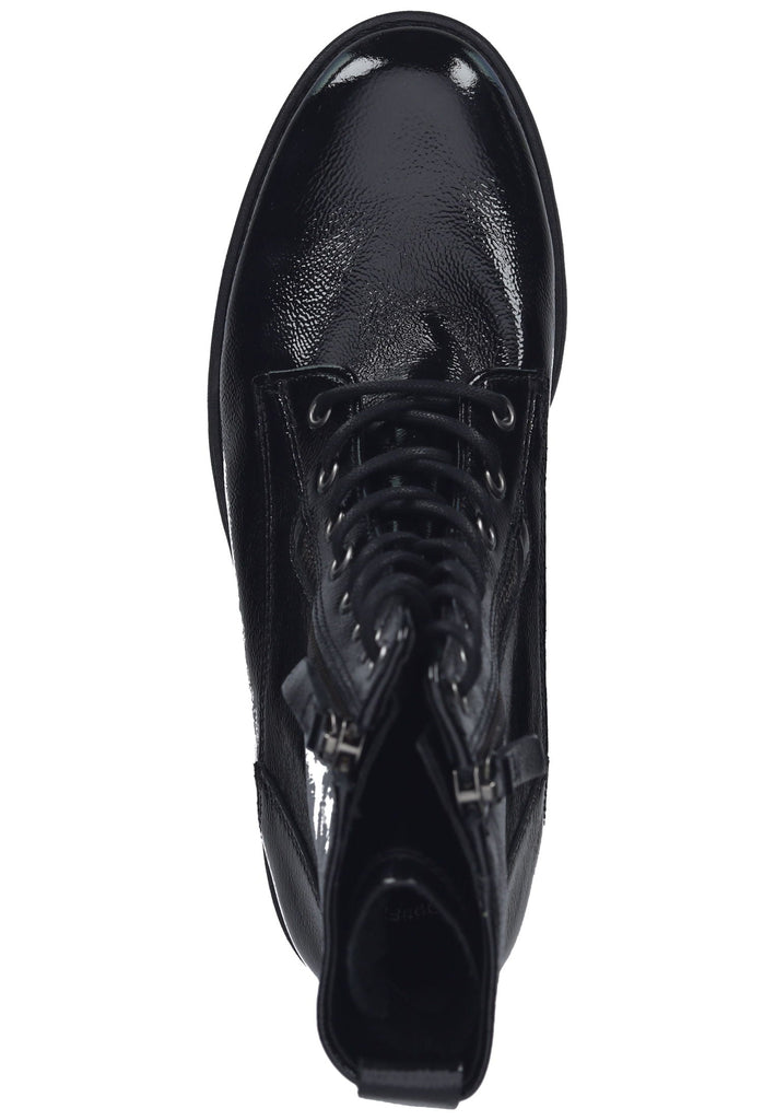 Gabor Stiefelette Leder Schwarz Lack