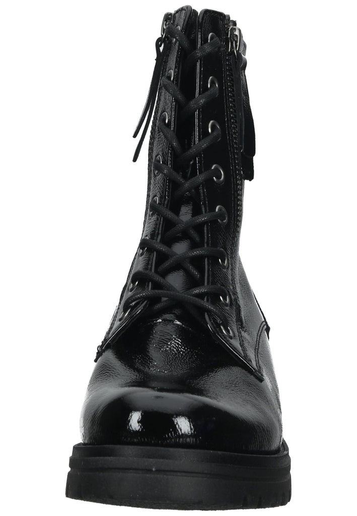 Gabor Stiefelette Leder Schwarz Lack