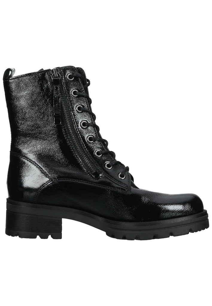 Gabor Stiefelette Leder Schwarz Lack