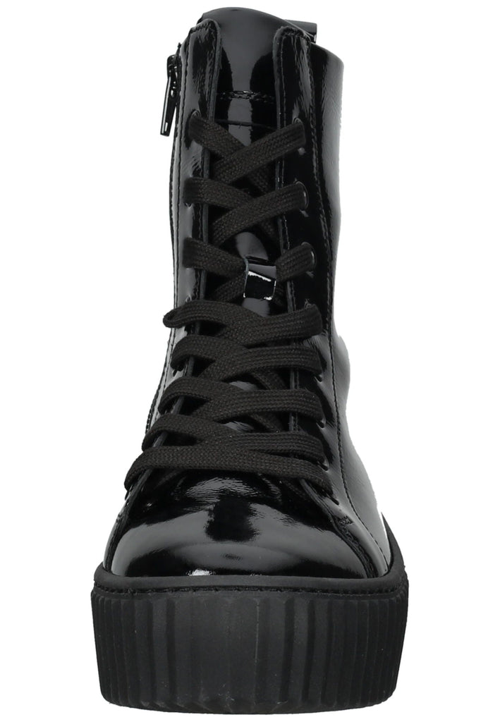 Gabor Stiefelette Leder Schwarz Lack