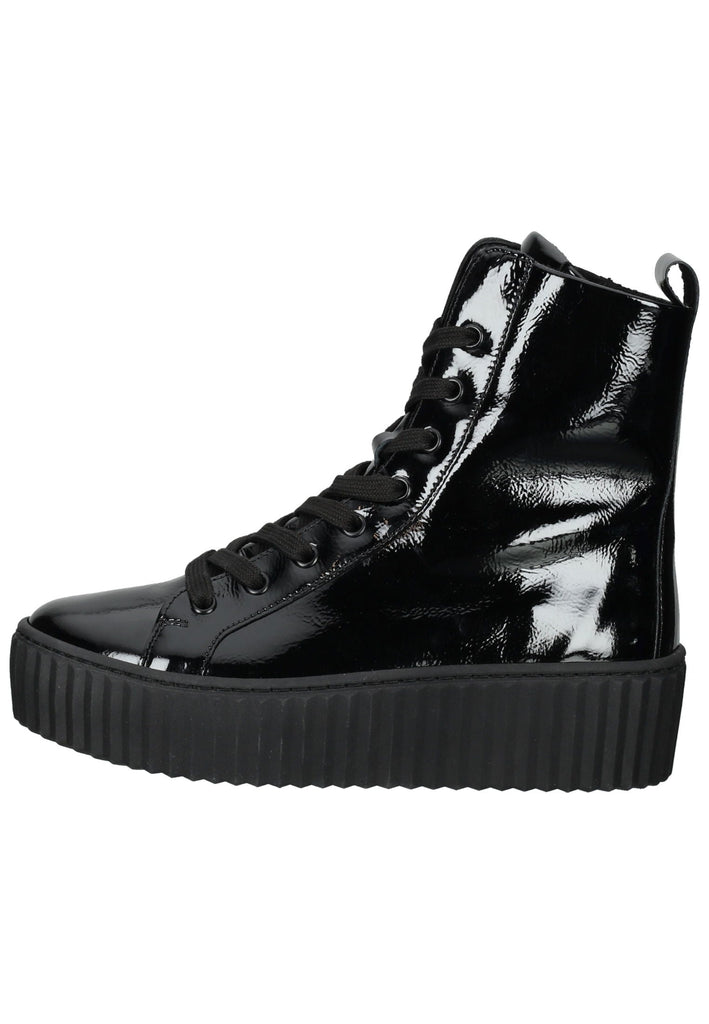 Gabor Stiefelette Leder Schwarz Lack