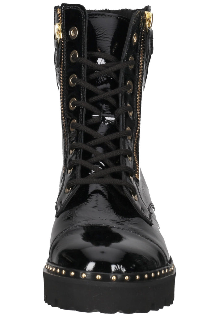 Gabor Stiefelette Leder Schwarz Lack