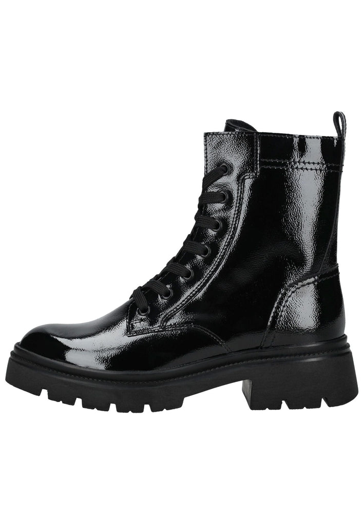 Gabor Stiefelette Leder Schwarz Lack