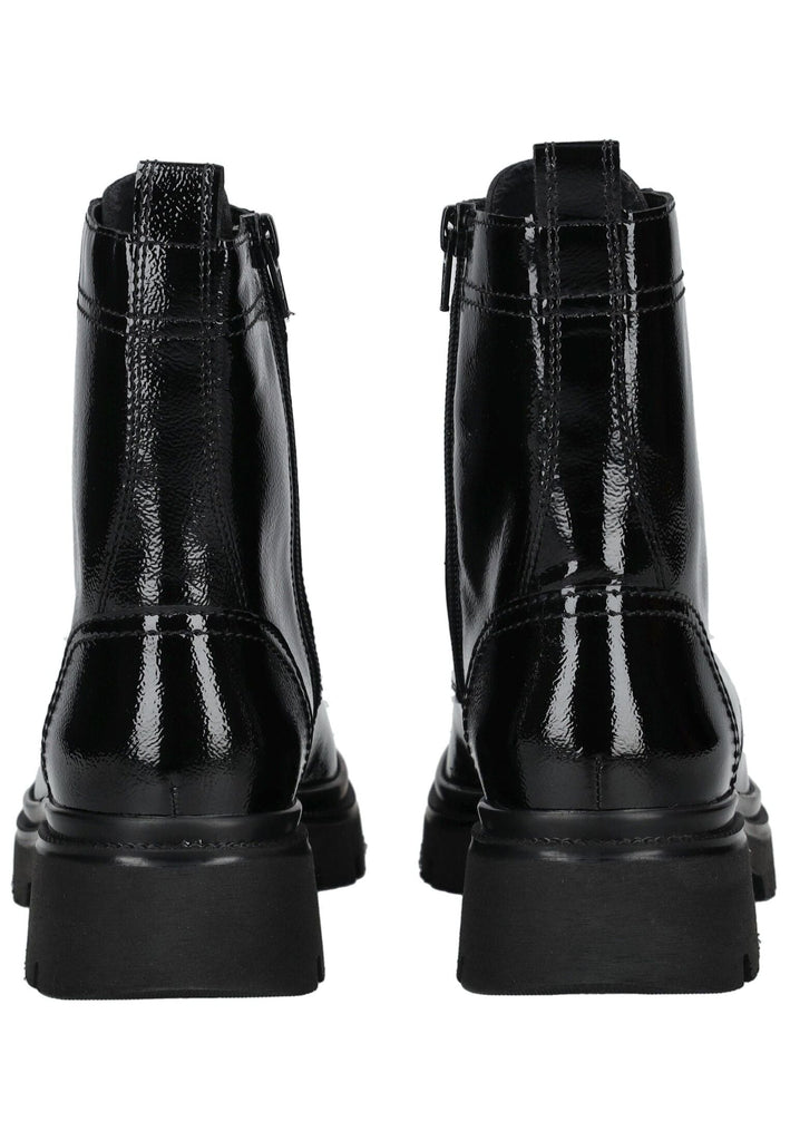 Gabor Stiefelette Leder Schwarz Lack