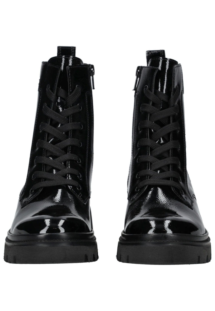 Gabor Stiefelette Leder Schwarz Lack