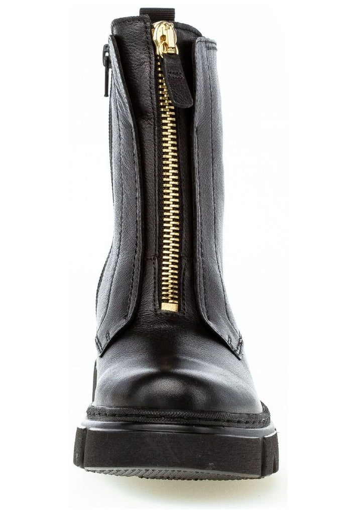 Gabor Stiefelette Leder Schwarz Warmfutter
