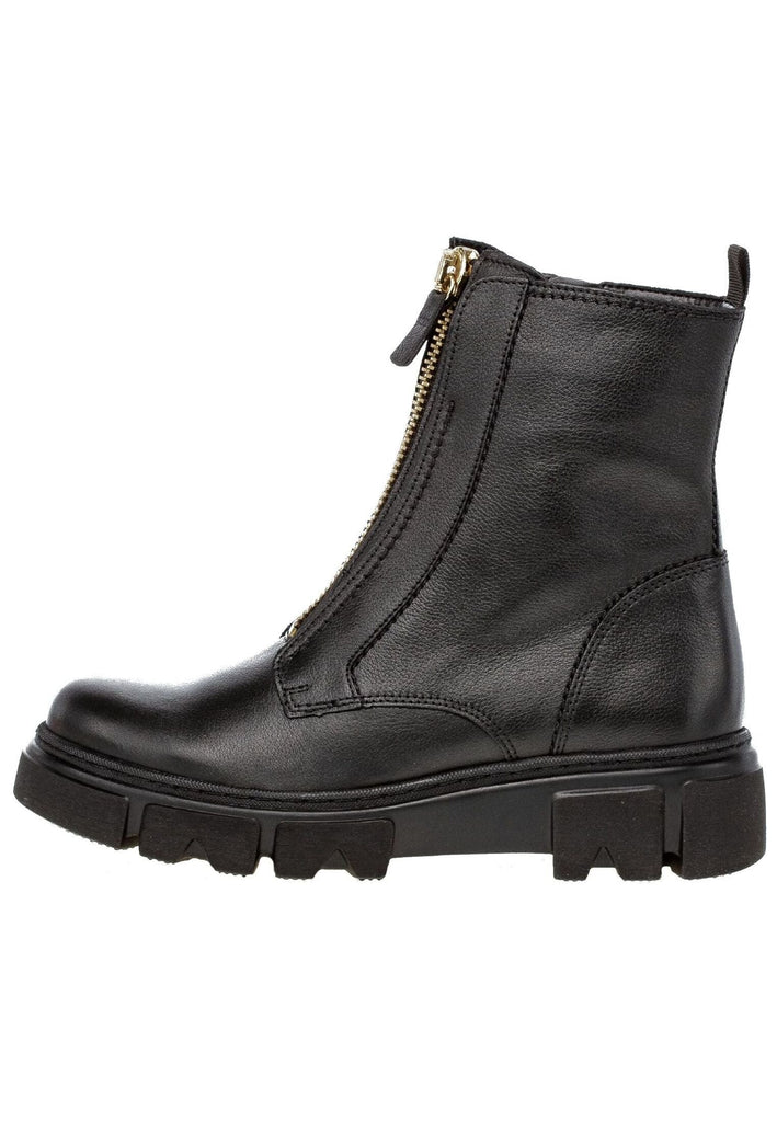 Gabor Stiefelette Leder Schwarz Warmfutter