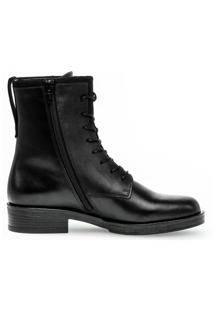 Gabor Stiefelette Leder Schwarz Warmfutter