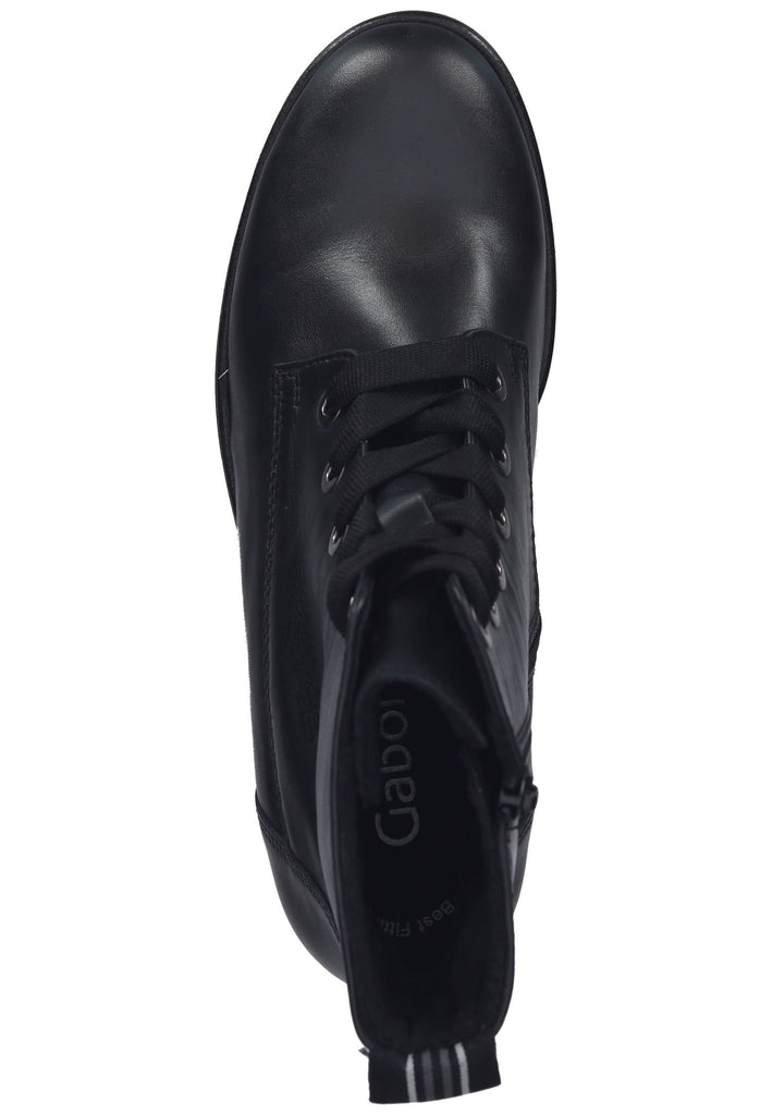 Gabor Stiefelette Leder Schwarz Warmfutter