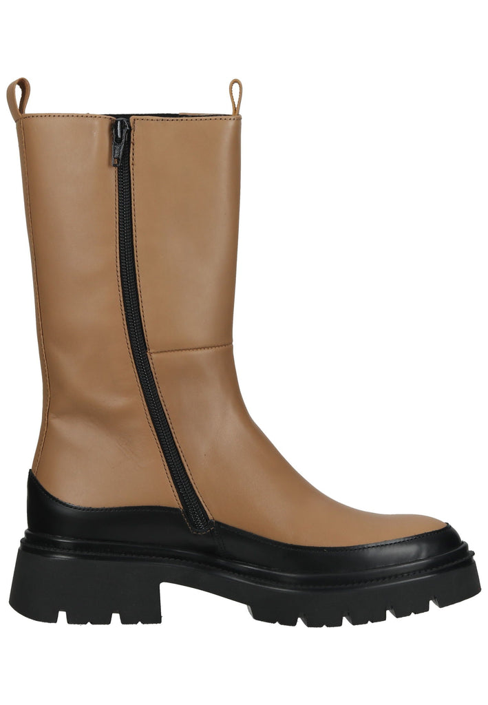 Gabor Stiefelette Leder/Textil Braun/Schwarz Warmfutter