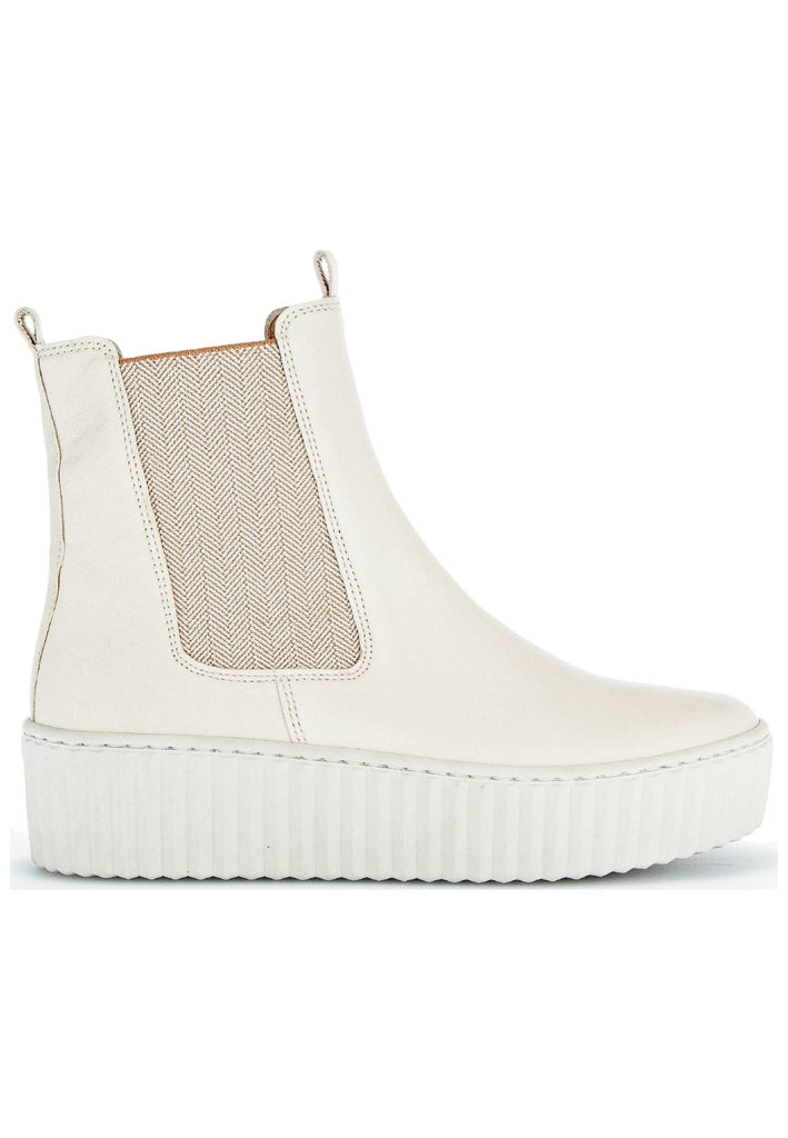 Gabor Stiefelette Leder/Textil Creme