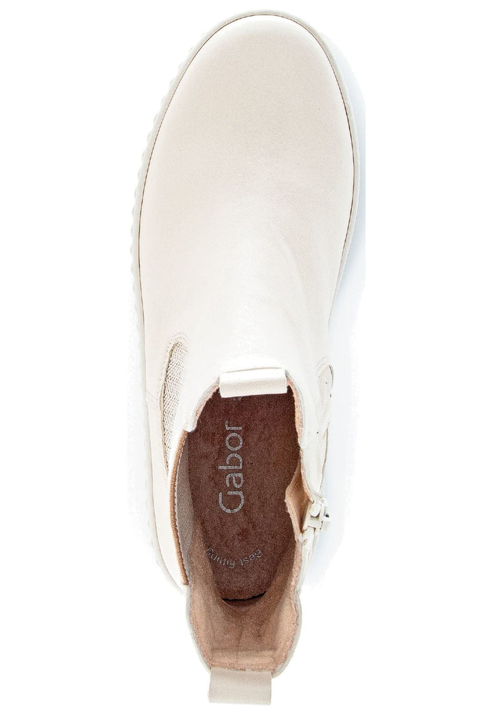 Gabor Stiefelette Leder/Textil Creme