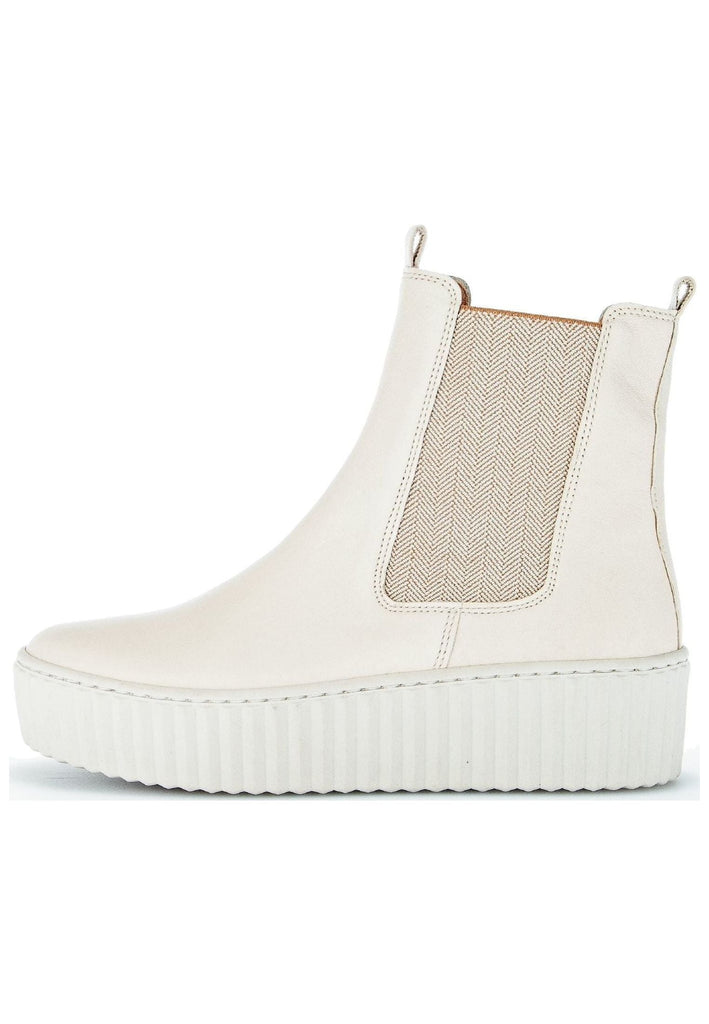 Gabor Stiefelette Leder/Textil Creme