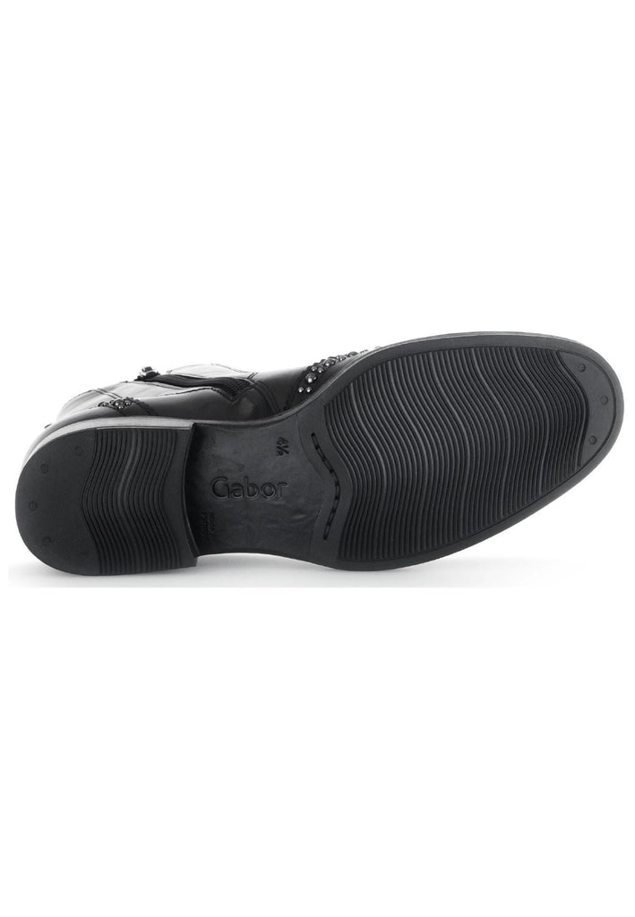 Gabor Stiefelette Leder/Textil Schwarz
