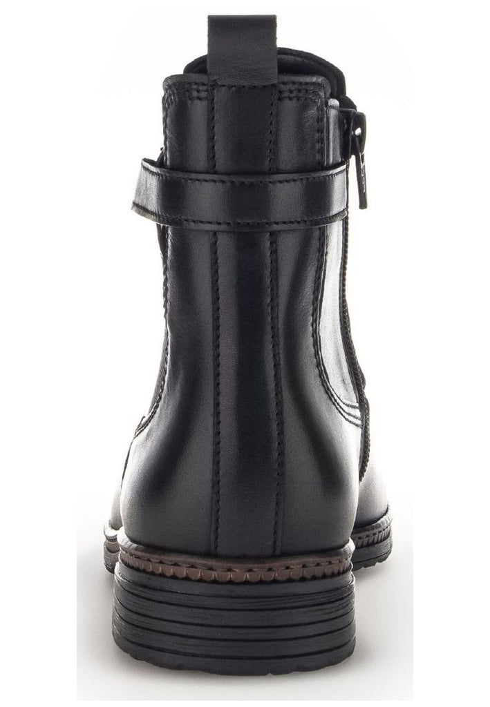 Gabor Stiefelette Leder/Textil Schwarz
