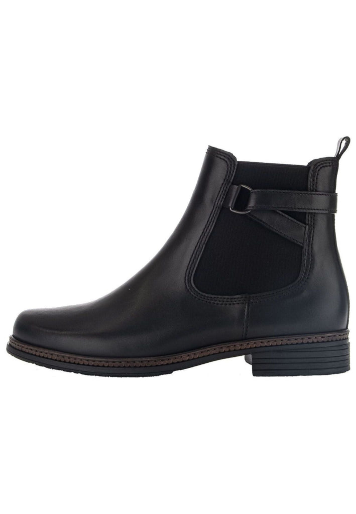 Gabor Stiefelette Leder/Textil Schwarz