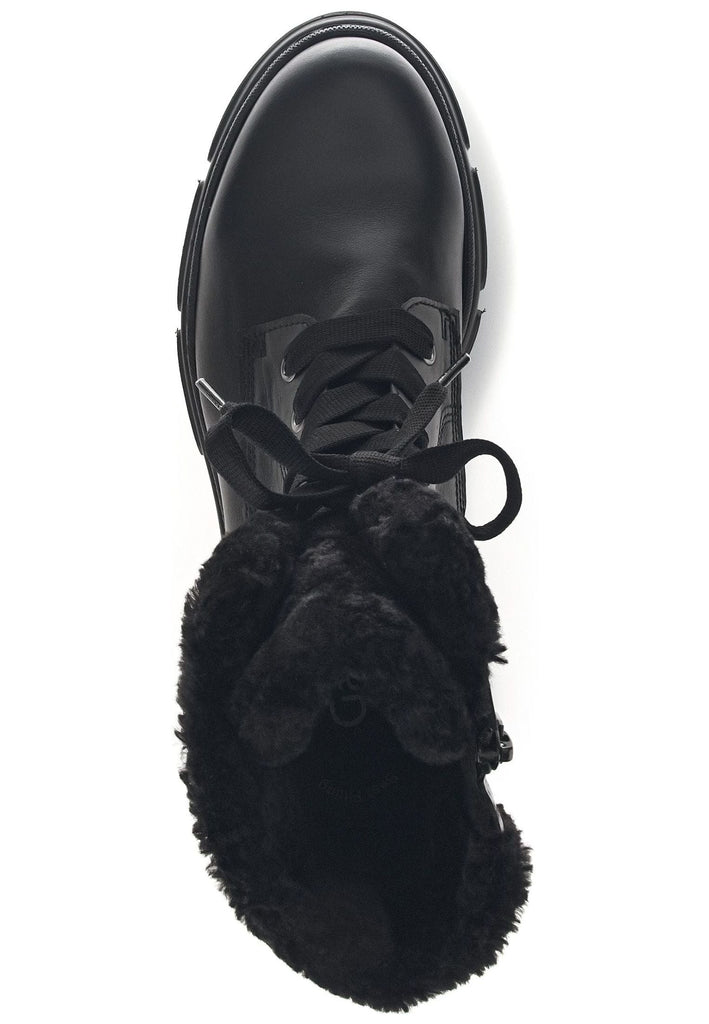 Gabor Stiefelette Leder/Textil Schwarz