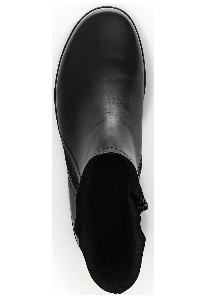 Gabor Stiefelette Leder/Textil Schwarz