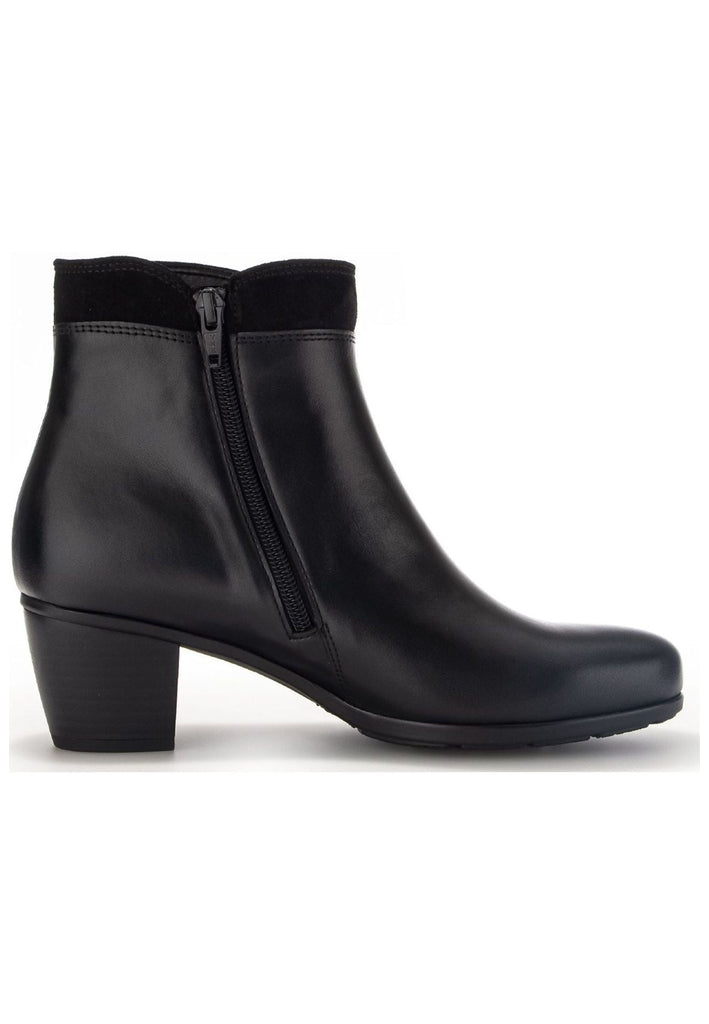 Gabor Stiefelette Leder/Textil Schwarz