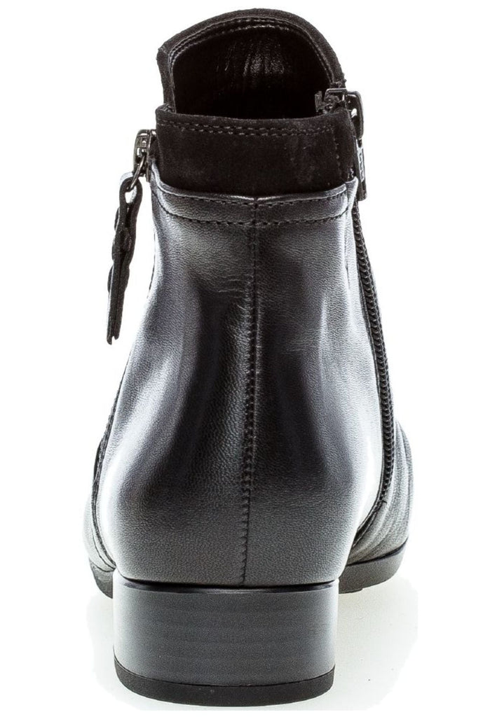 Gabor Stiefelette Leder/Textil Schwarz