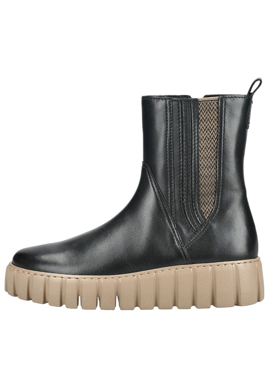 Gabor Stiefelette Leder/Textil Schwarz