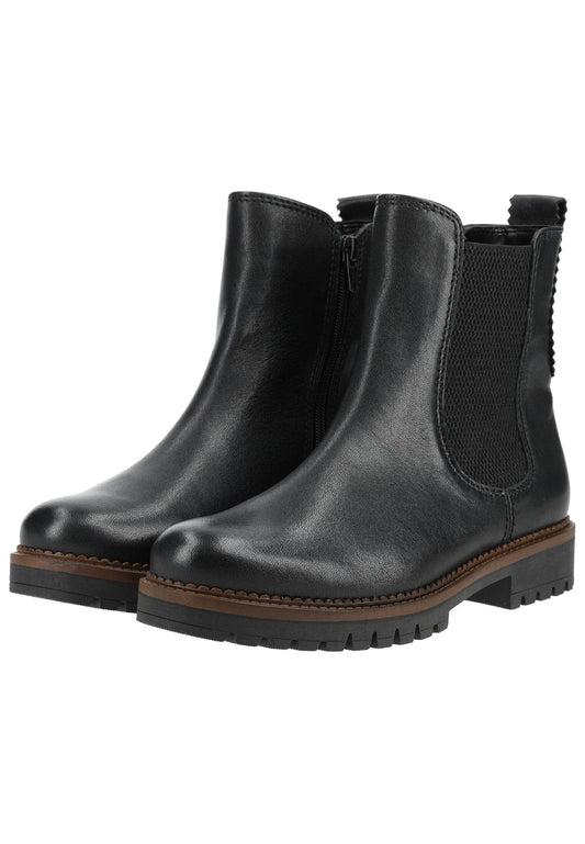 Gabor Stiefelette Leder/Textil Schwarz