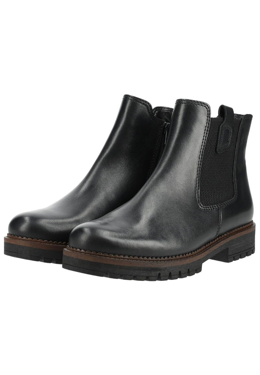 Gabor Stiefelette Leder/Textil Schwarz
