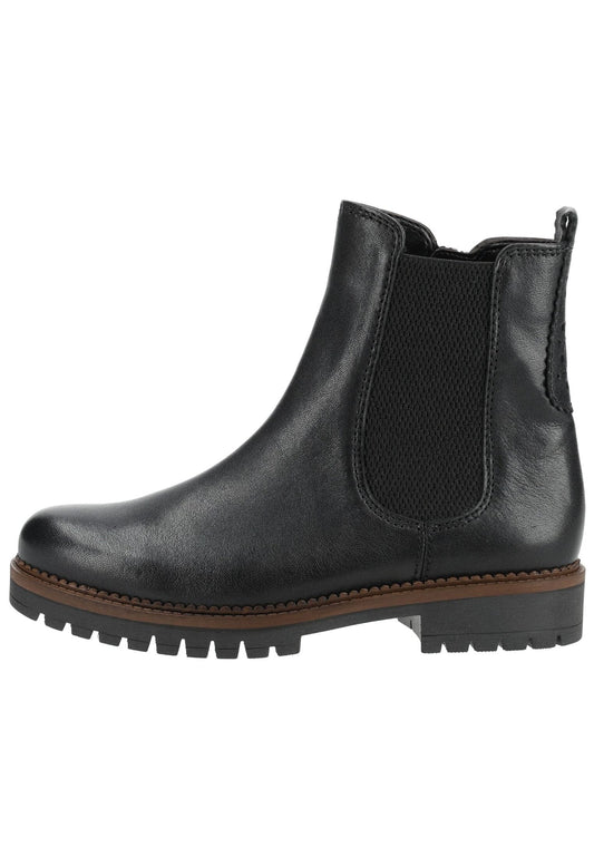 Gabor Stiefelette Leder/Textil Schwarz