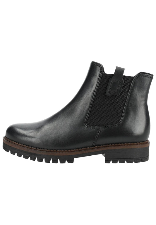 Gabor Stiefelette Leder/Textil Schwarz