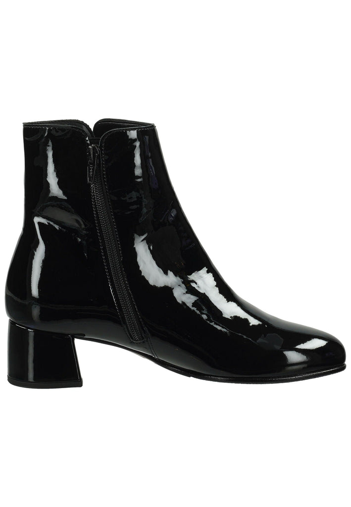 Gabor Stiefelette Leder/Textil Schwarz Lack Warmfutter