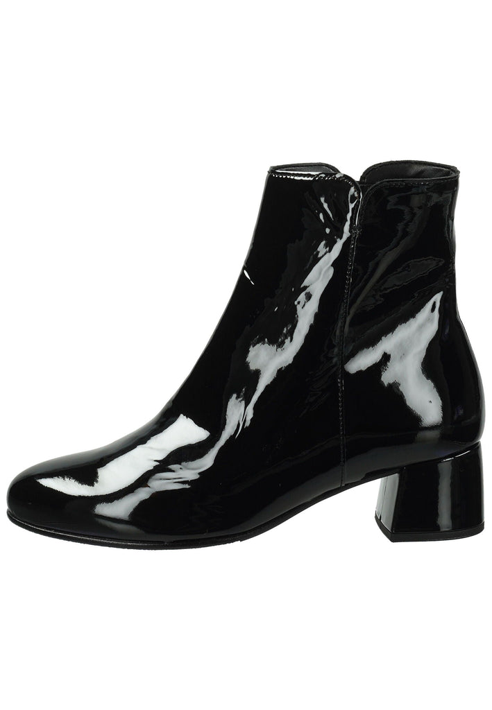 Gabor Stiefelette Leder/Textil Schwarz Lack Warmfutter