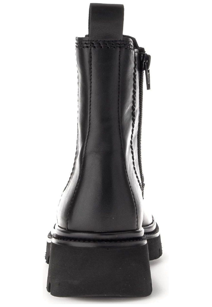 Gabor Stiefelette Leder/Textil Schwarz Warmfutter