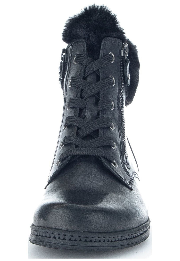 Gabor Stiefelette Leder/Textil Schwarz Warmfutter