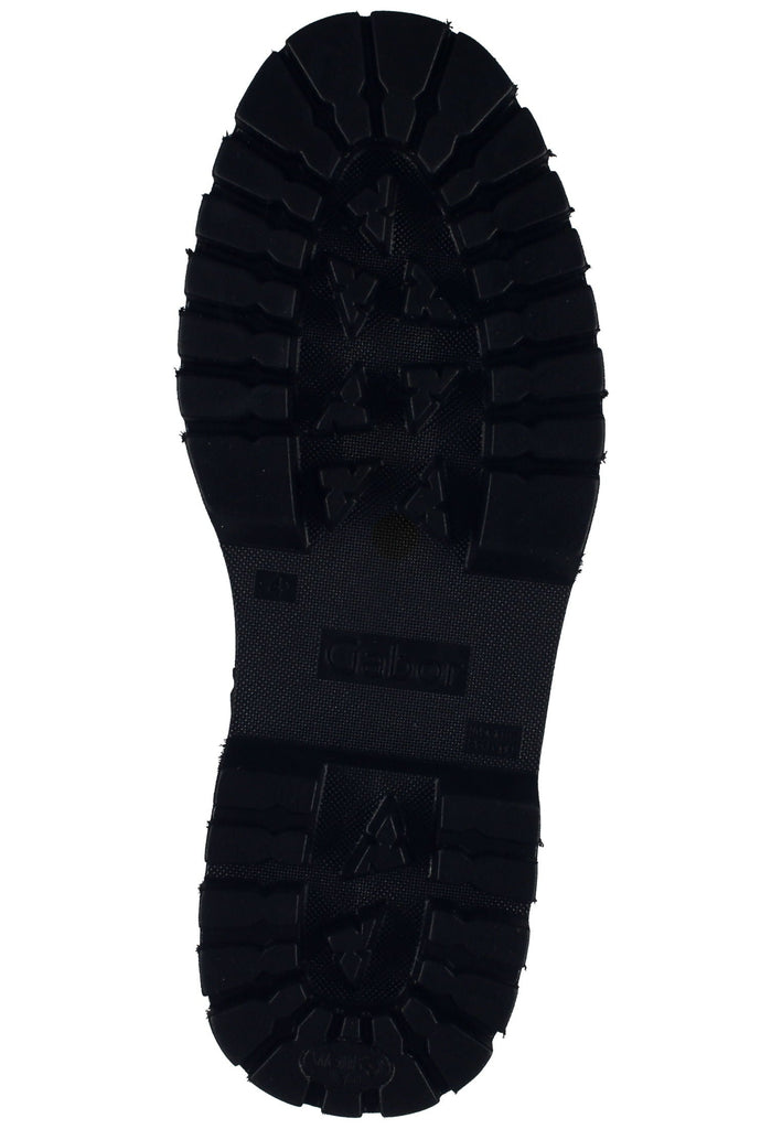 Gabor Stiefelette Leder/Textil Schwarz/Weiß