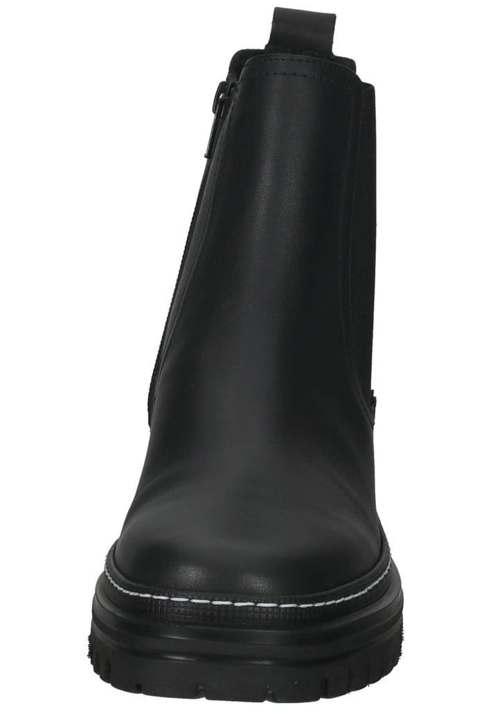 Gabor Stiefelette Leder/Textil Schwarz/Weiß