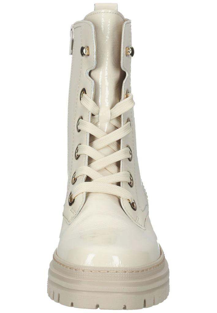 Gabor Stiefelette Leder Weiß/Beige